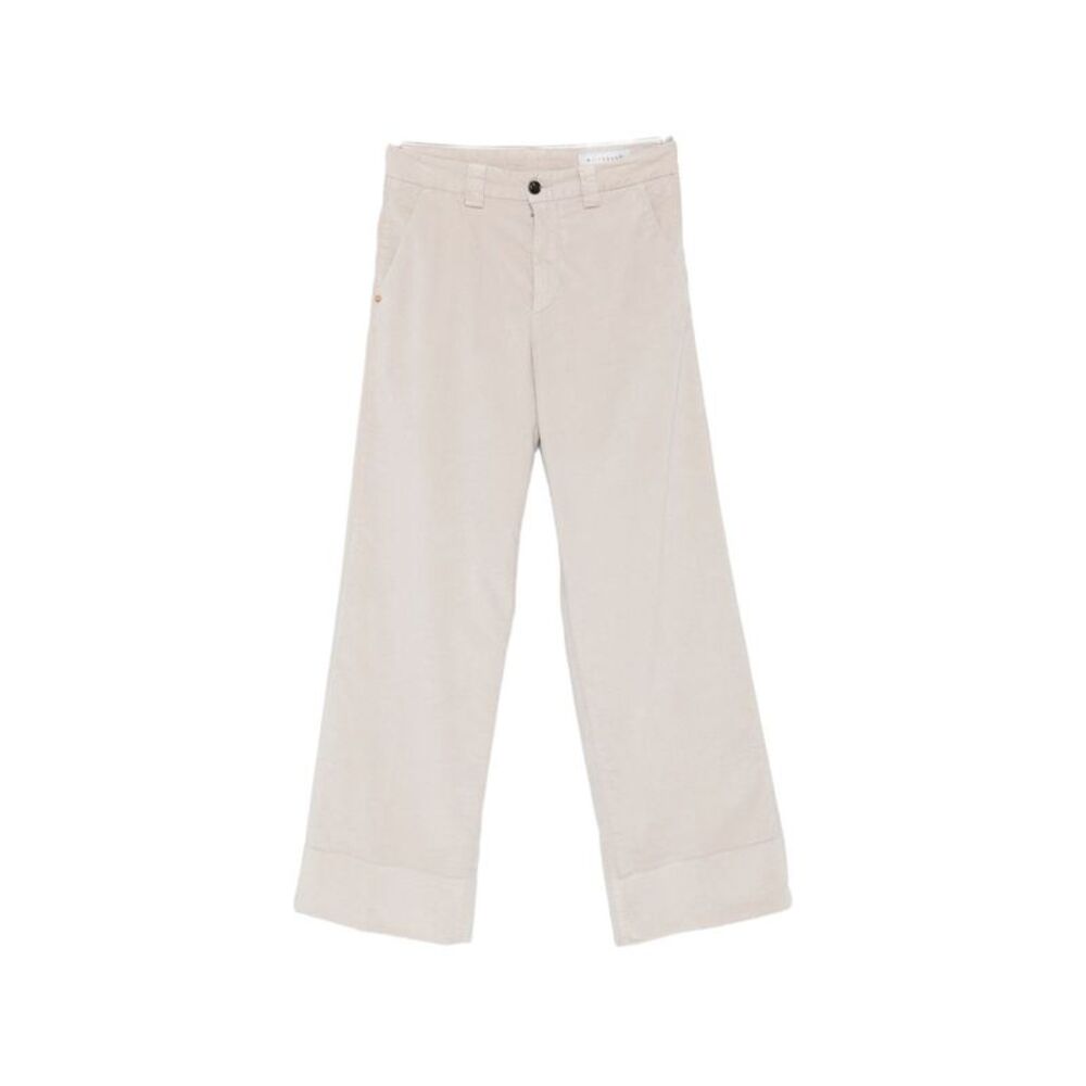 White Sand Women Cotton Trousers
